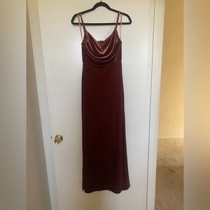 Revelry Skye Velvet in terracotta